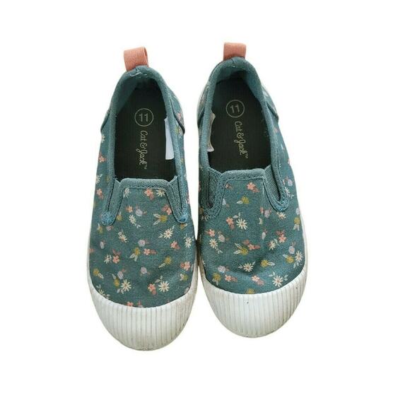 Cat & Jack Floral Slip-on Sneakers - Picture 1 of 9